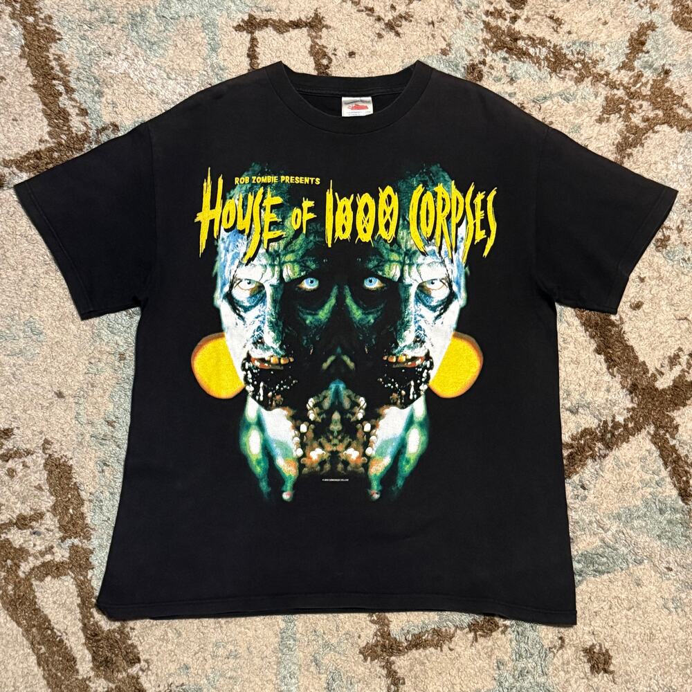 Vintage 2002 House of 1000 Corpses Shirt Size Large Rob Zombie Horror Movie